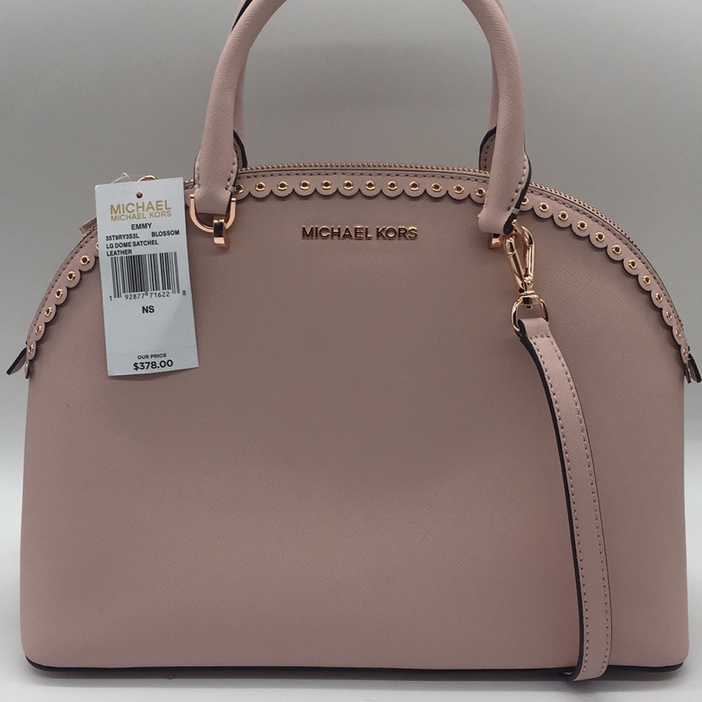 MICHAEL KORS EMMY LG DOME Satchel Bag Blossom - Picture 1 of 8